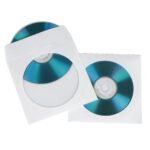 Hama CD Paper Sleeves White 100 Pack for 1 Disc