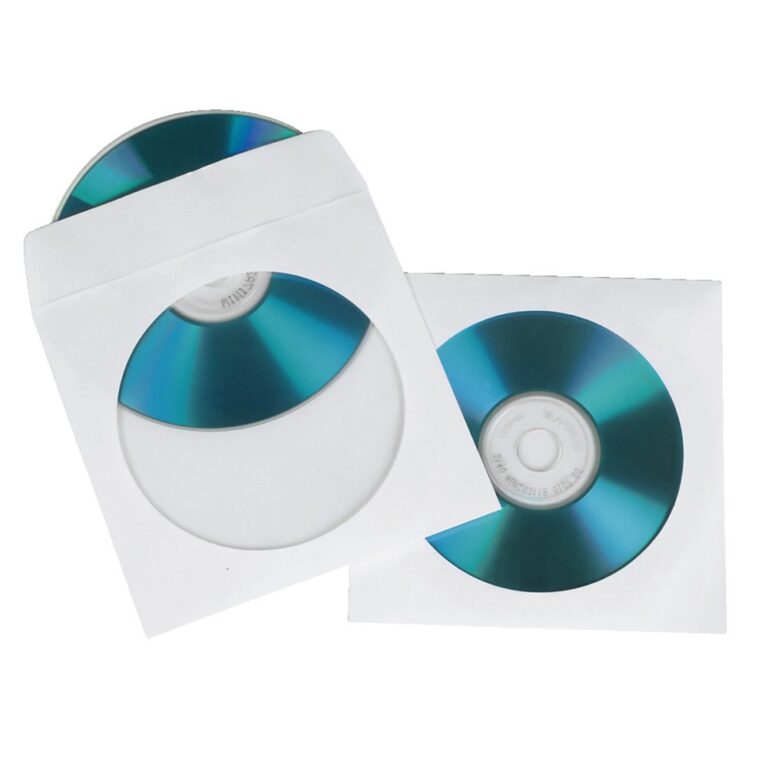 Hama CD Paper Sleeves White 100 Pack for 1 Disc