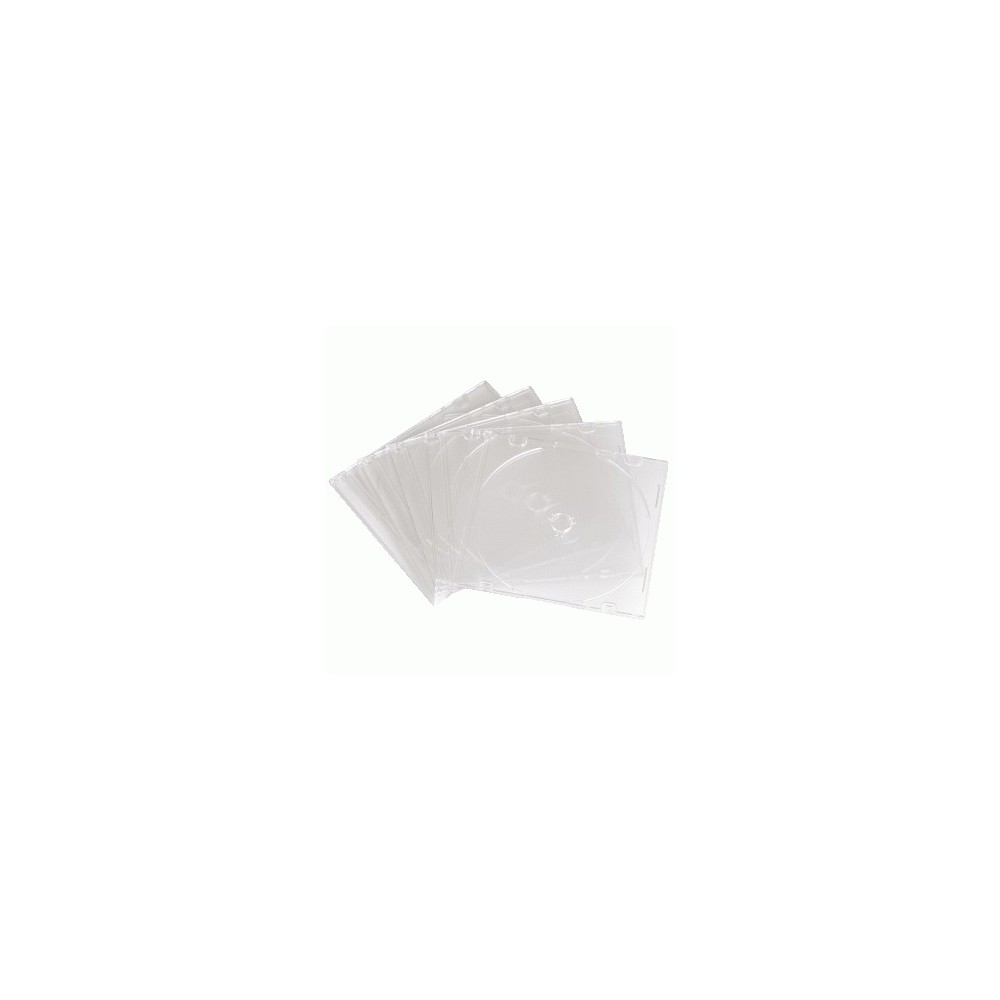 Hama CD Slim Empty Box, 1 Disc Capacity, Transparent, Pack of 10 Hama CD Slim Empty Box, 1 Disc Capacity, Transparent, Pack of 10