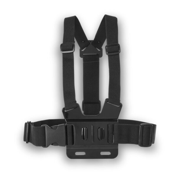 Hama Chest Strap for Action Cameras & Mobile Phones, Adjustable Mount, Ultra-light, Black
