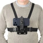 Hama Chest Strap for Action Cameras & Mobile Phones, Adjustable Mount, Ultra-light, Black