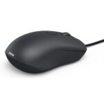 Hama CM-200 Optical Wired Mouse, Ambidextrous, 1600 DPI, 4 Buttons, Silent Click, Black