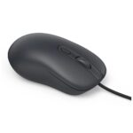 Hama CM-200 Optical Wired Mouse, Ambidextrous, 1600 DPI, 4 Buttons, Silent Click, Black