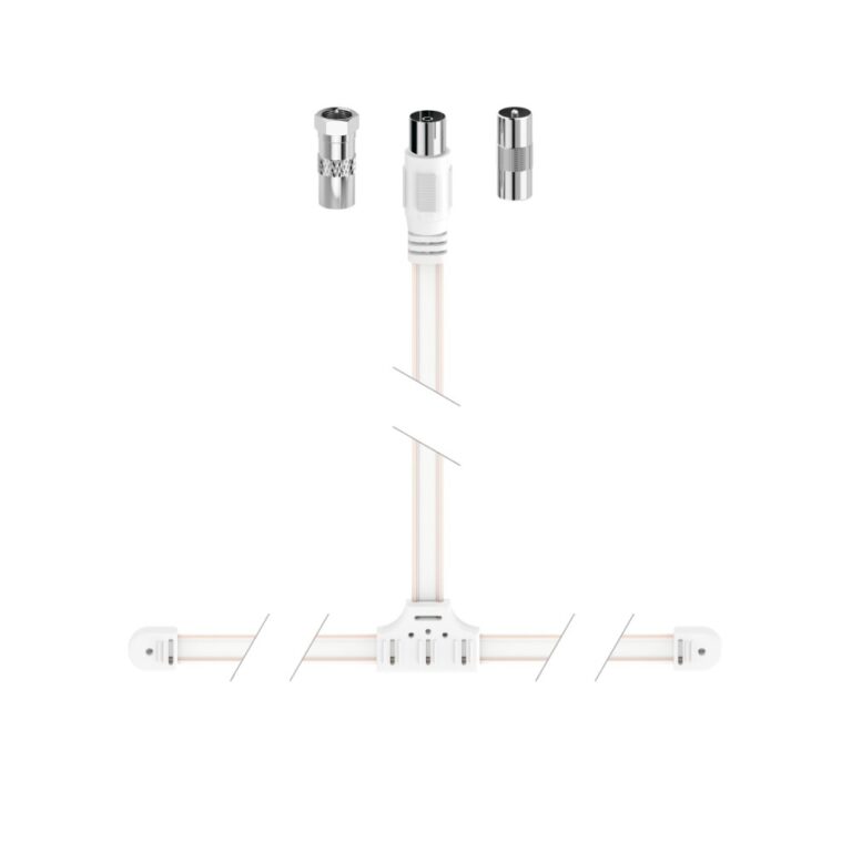 Hama DAB/DAB+/FM Radio Antenna - Coax, F Connectors, 1.75m Cord, White