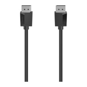 Hama DisplayPort 1.2 Cable 5m Male to Male 4K 4096x2160 Black Magnetically Shielded