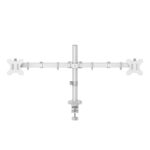 Hama Dual Monitor Mount, Height Adjustable Swivel/Tilt, 13"-35", 12kg per arm, White