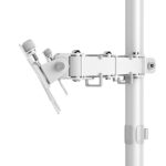 Hama Dual Monitor Mount, Height Adjustable Swivel/Tilt, 13"-35", 12kg per arm, White