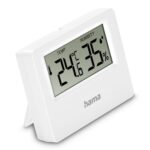 Hama Ebro Digital Indoor Thermometer & Hygrometer, White, -20 to 50 °C