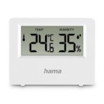 Hama Ebro Digital Indoor Thermometer & Hygrometer, White, -20 to 50 °C