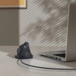 Hama ECM-500R Wired USB Vertical Ergonomic Optical Mouse 1800 DPI Black