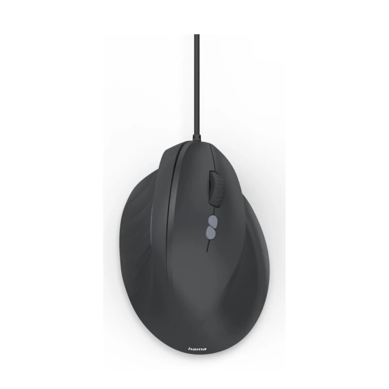 Hama ECM-500R Wired USB Vertical Ergonomic Optical Mouse 1800 DPI Black