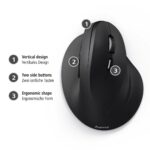 Hama EMC-500 Right-Hand Optical Mouse, 1800 DPI, 6 Buttons, USB Type-A, Black
