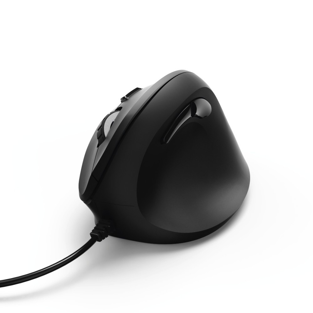 Hama EMC-500 Right-Hand Optical Mouse, 1800 DPI, 6 Buttons, USB Type-A, Black