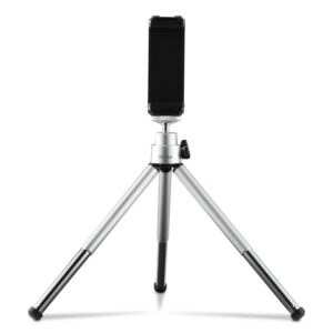 Hama Fancy 2in1 Mini Tripod for Phone & Camera, 16cm, 0.3kg Load, Silver