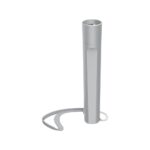 Hama FL120 Silver Hand Flashlight LED, 120lm, 50m Beam, 3 Light Modes, Aluminium, 2x AA Batteries