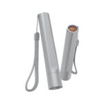 Hama FL120 Silver Hand Flashlight LED, 120lm, 50m Beam, 3 Light Modes, Aluminium, 2x AA Batteries