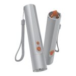 Hama FL350-C Hand Flashlight LED 350lm 100m Beam 4 Modes Aluminium USB Rechargeable Silver
