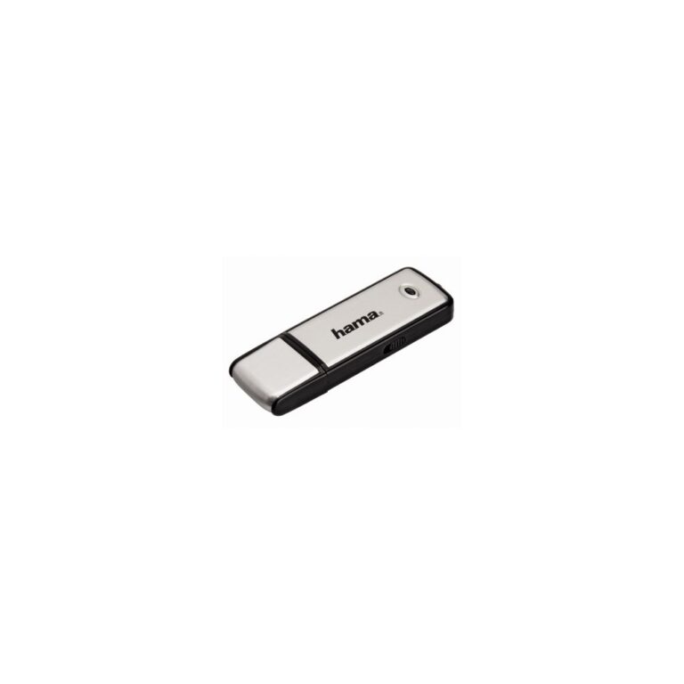 Hama FlashPen Fancy 16GB USB 2.0 Type-A Flash Drive Black/Silver with Key Ring