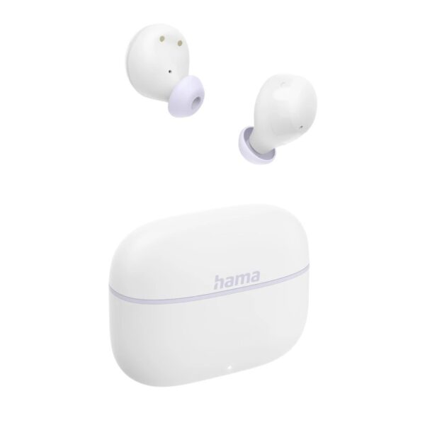 Hama Freedom Buddy II True Wireless In-ear Headset with Built-in Microphone & Passive Noise Cancelling - White
