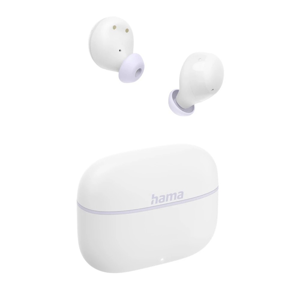 Hama Freedom Buddy II True Wireless In-ear Headset with Built-in Microphone & Passive Noise Cancelling - White Hama Freedom Buddy II True Wireless In-ear Headset with Built-in Microphone & Passive Noise Cancelling - White