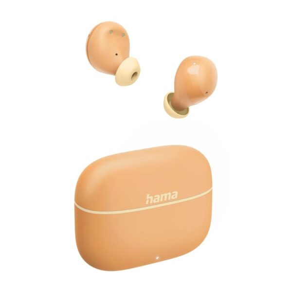 Hama Freedom Buddy II True Wireless In-ear Headset with Mic, Bluetooth 5.3, Orange