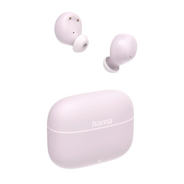 Hama Freedom Buddy II True Wireless In-Ear Headset with Microphone, Bluetooth 5.3, Pink