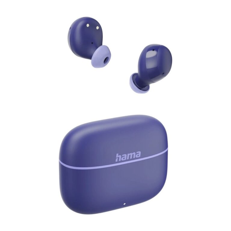 Hama Freedom Buddy II True Wireless In-Ear Headset with Microphone, Touch Control & Bass Boost - Blue