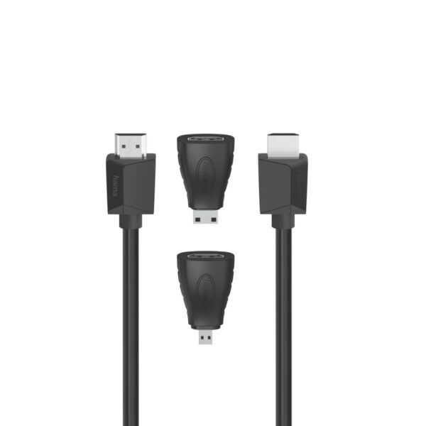 Hama HDMI Cable 1.5m - 4K 4096x2160, ARC, Ethernet, Male to Male, Black