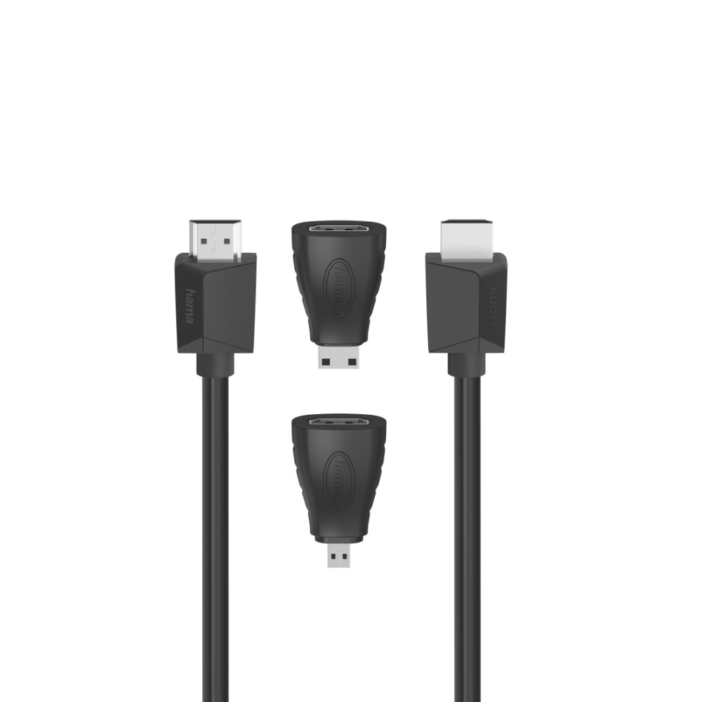 Hama HDMI Cable 1.5m - 4K 4096x2160, ARC, Ethernet, Male to Male, Black Hama HDMI Cable 1.5m - 4K 4096x2160, ARC, Ethernet, Male to Male, Black