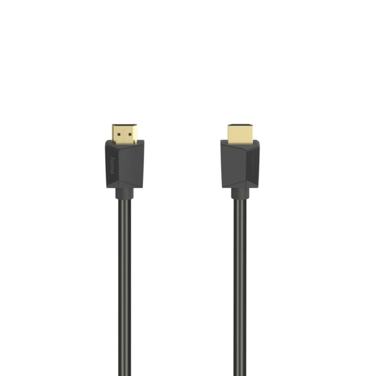 Hama HDMI Cable 1m, HDMI Type A to HDMI Type A, 48 Gbit/s, 120 Hz, Black