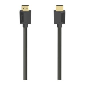 Hama High-Speed HDMI Cable, 5m, 4K, Ethernet, ARC, Gold Plated, Black