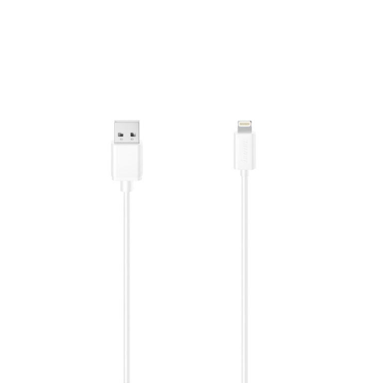 Hama Lightning to USB-A Cable for iPhone/iPad, 1.5m, USB 2.0, White