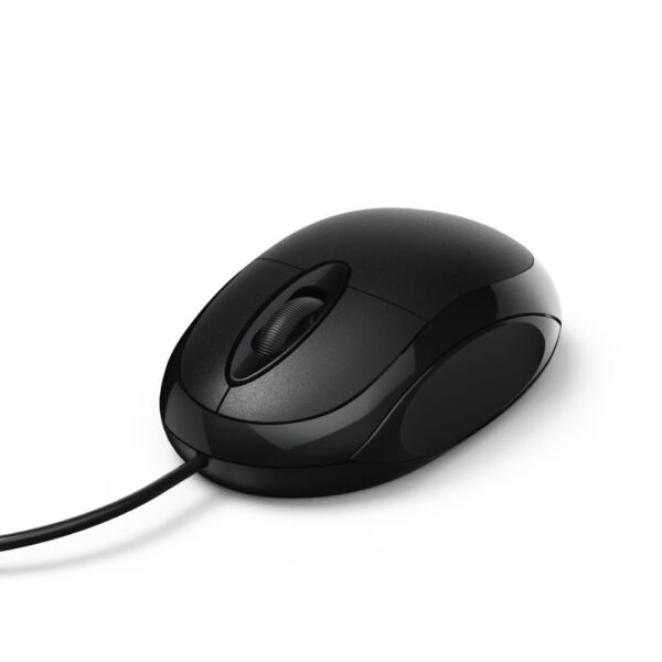 Hama MC-100 Optical Mouse for PC/Laptop, Right-Hand, USB Type-A, 1000 DPI, Black