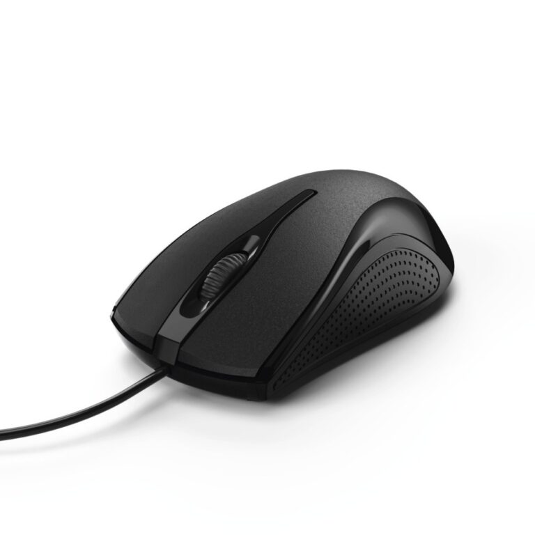 Hama MC-200 Optical Mouse for Office, Right-Hand, 1000 DPI, USB Type-A, Black