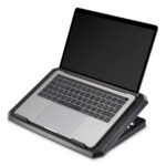 Hama Metal Laptop Cooling Pad with 2x 12.5cm Fans, Blue LED Illumination & USB, Black