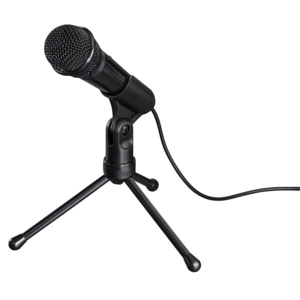 Hama MIC-P35 Allround Unidirectional Microphone with Tripod 2.5m Cable Black