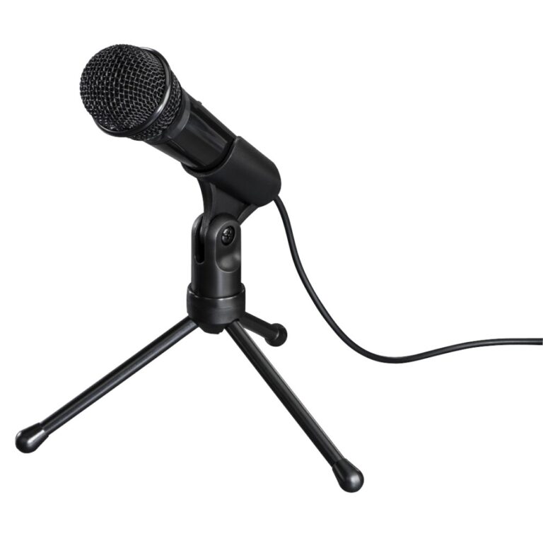 Hama MIC-P35 Allround Unidirectional Microphone with Tripod 2.5m Cable Black