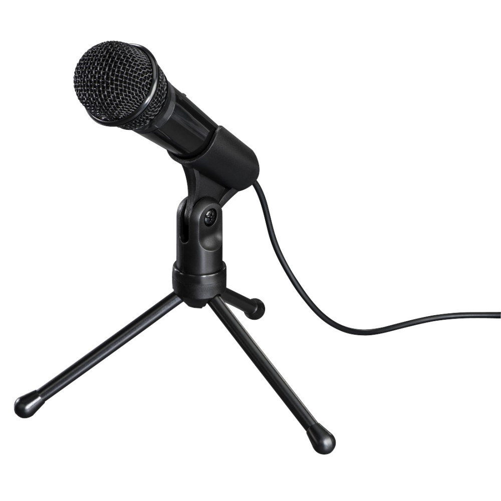 Hama MIC-P35 Allround Unidirectional Microphone with Tripod 2.5m Cable Black