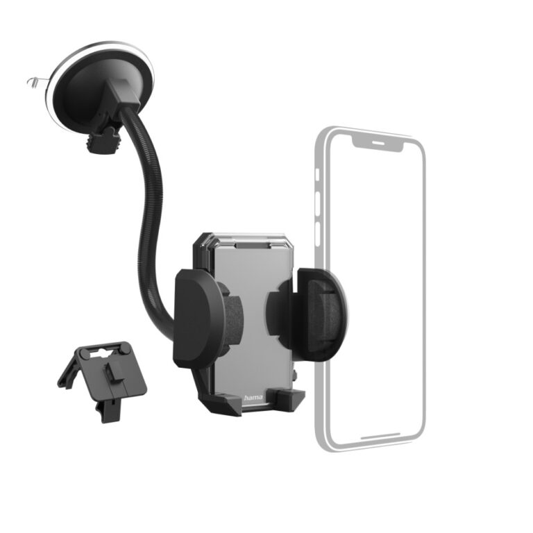 Hama Multi Mobile Phone Car Mount Clamp 360° Rotation Black