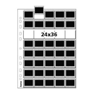 Hama Negative Sleeves for 28/40 24 x 36 mm Negatives/Slides, Polypropylene, 100 Sheets