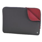 Hama Neoprene 15.6" Laptop Sleeve Case Grey Red Dirt & Scratch Resistant