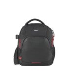 Hama Ohio Backpack for Camera Gear & Tablet PC, Dust Resistant, Black/Red