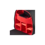 Hama Ohio Backpack for Camera Gear & Tablet PC, Dust Resistant, Black/Red