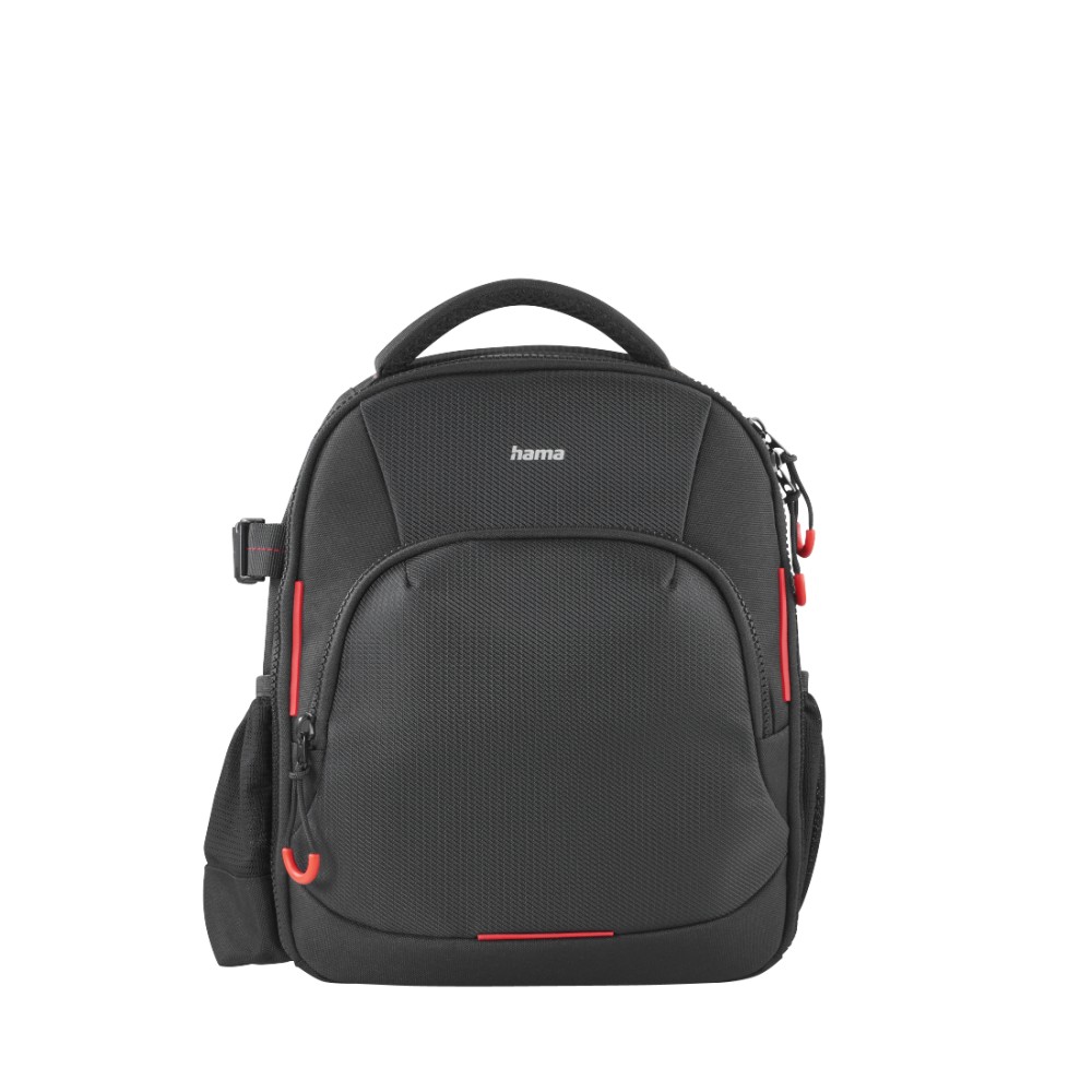 Hama Ohio Backpack for Camera Gear & Tablet PC, Dust Resistant, Black/Red Hama Ohio Backpack for Camera Gear & Tablet PC, Dust Resistant, Black/Red