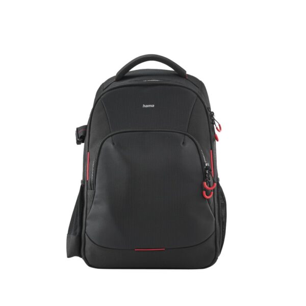 Hama Ohio Dust Resistant Backpack for Tablet & Camera Gear, Black/Red