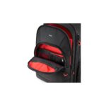 Hama Ohio Trolley Case with Notebook & Tablet Compartment, Dust Resistant, Rain Cover - Black/Red