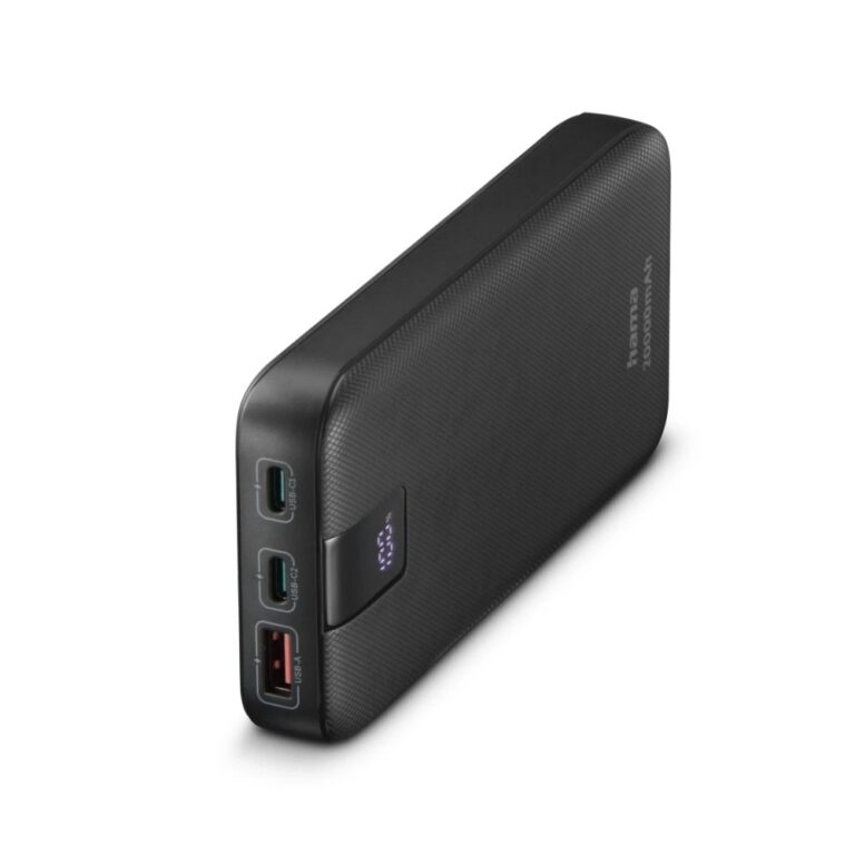Hama PD 20 20000 mAh Power Bank, Quick Charge 3.0, 2x USB-C, USB-A, Anthracite