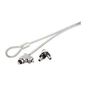Hama Pull Cable Lock, 1.8m, Round Key, White
