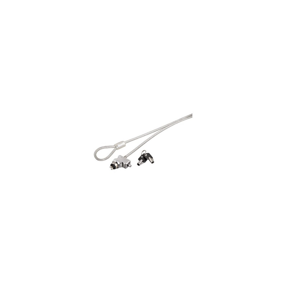 Hama Pull Cable Lock, 1.8m, Round Key, White