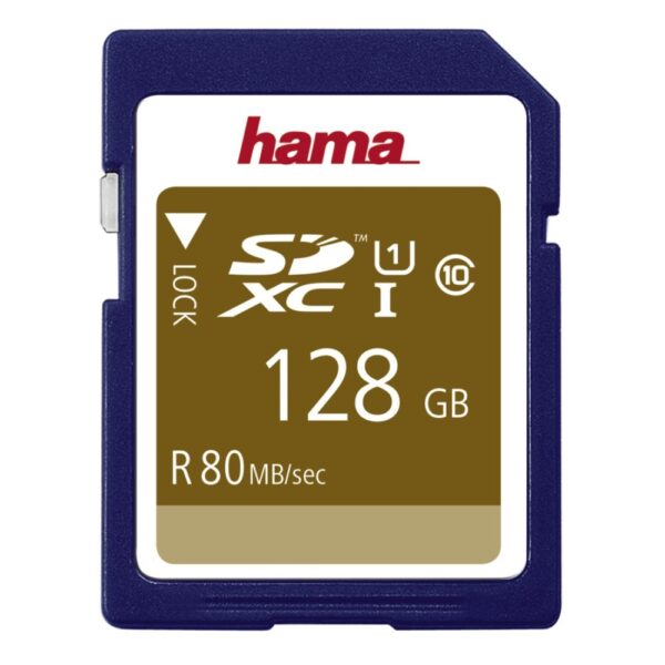 Hama SDXC 128GB UHS-I Class 10 Memory Card Blue